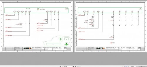 Hubtex Forklift MQ 30 2120 PU Electrical and Hydraulic Circuit Diagram 2016 DE 1