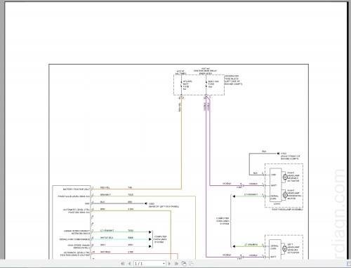 Cadillac XTS (3.6L) System Wiring Diagrams 2012+ (4)