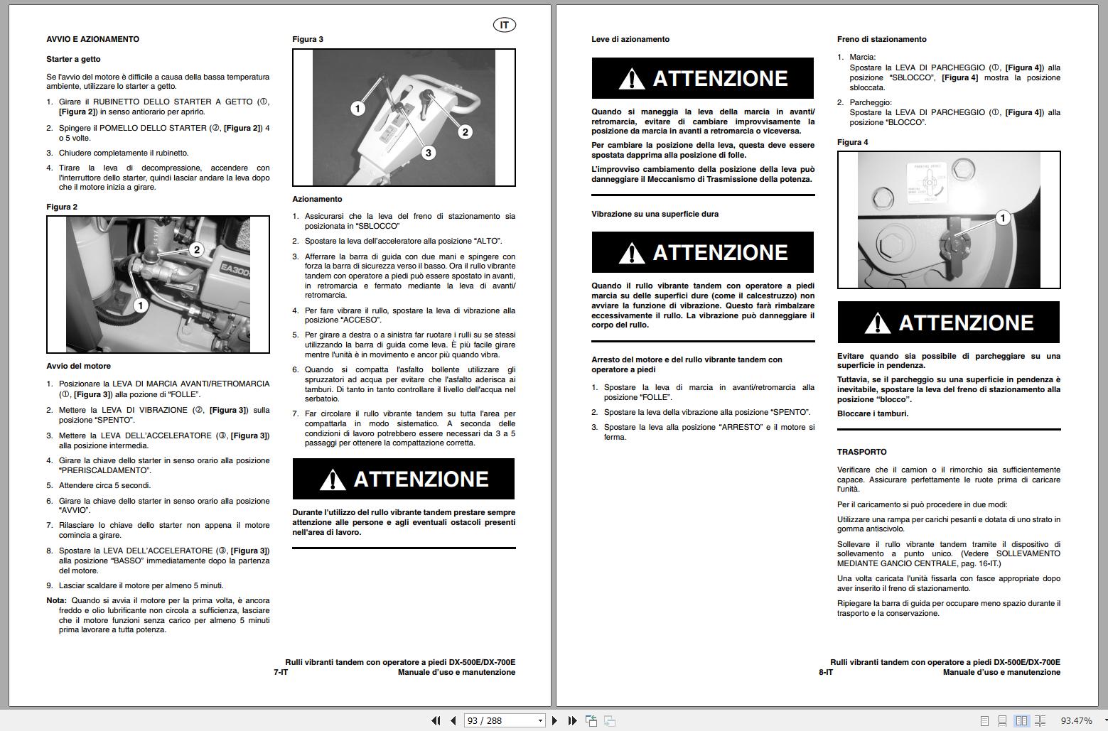 Ingersoll Rand Light Compaction DX-700E Operating & Maintenance Manual ...