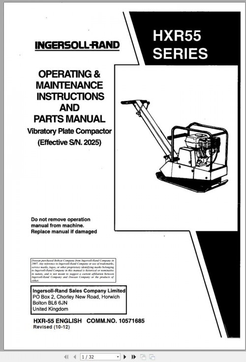 Ingersoll-Rand-Light-Compaction-HXR55-Parts-Manual-Operating-and-Maintenance-Manual-2012.jpg