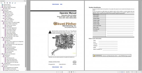 Great Plains Agricultural 11.9GB PDF Operator Manuals & Parts Manual DVD 7