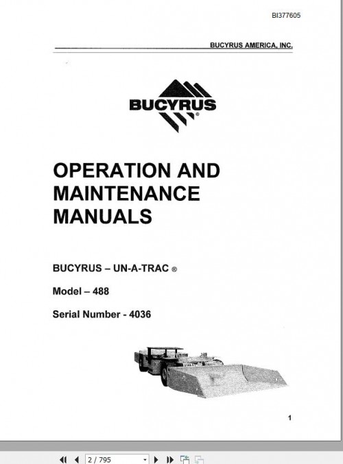 CAT Scoop 488D XP 488 4036 Un A Trac Operation and Maintenance Manual BI377605 EN DE