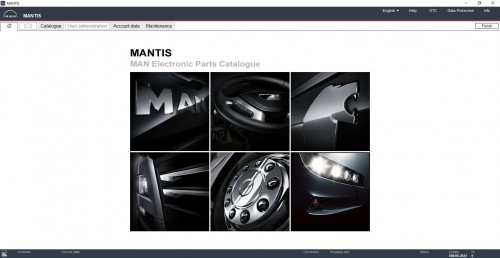 MAN MANTIS V688 EPC 08.2022 Spare Parts Catalogue DVD 0