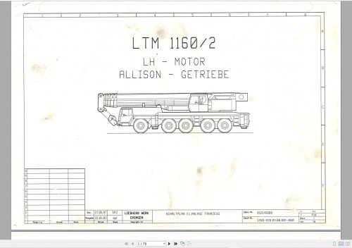 Liebherr Crane LTM 1160 2 Circuit Wiring Diagram OW & UW (2)