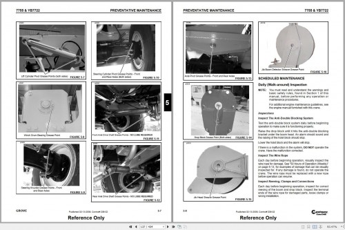 Grove Crane 7755B YB7722 Service Manual Electrical Hydraulic Schematics 1