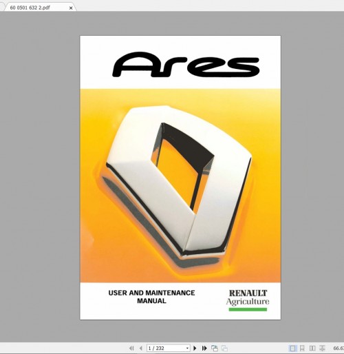 Claas ARES 696 616 T03 Operator Technical Assembly Manual 1