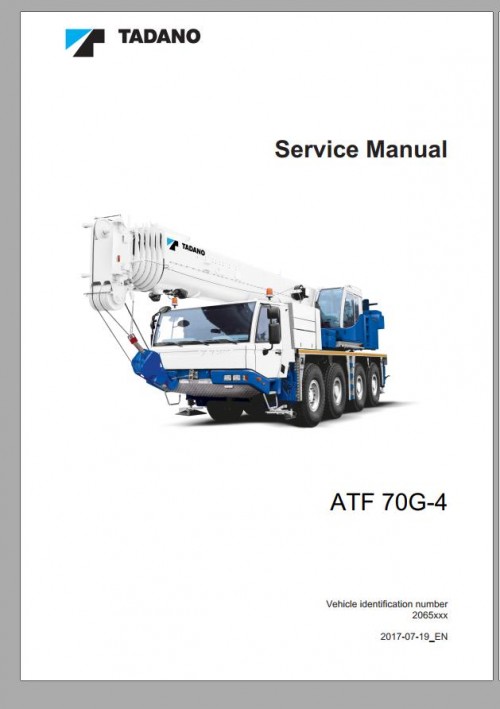 Tadano Mobile Crane ATF 70G 4 Service Manual & Circuit Diagrams (2)