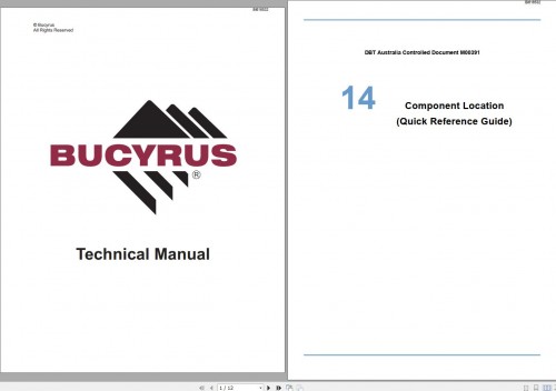 CAT Component Location Technical Manual BI616532