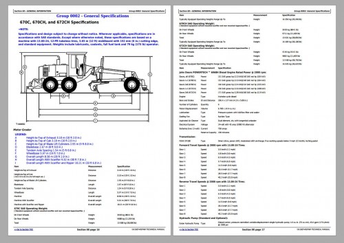 John Deere Motor Grader 670C 670CH 672CH 770C 770CH 772CH Repair Technical Manual TM1607 (4)