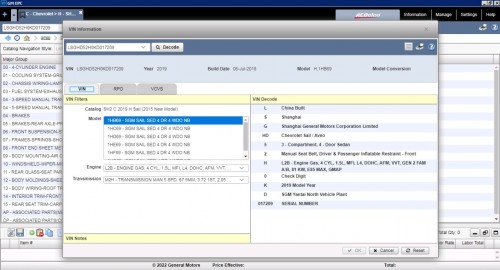 General Motors GMIO EPC 09.2022 Spare Parts Catalog VMWare Win7 64bit 4