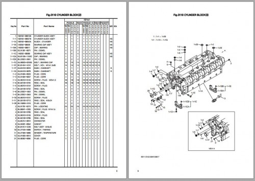 Doosan Engines PU222TI P222LE Series Parts Book 07.2013 1
