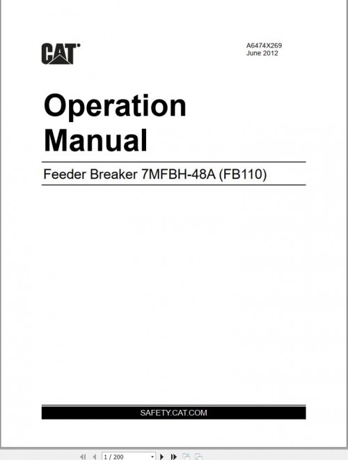 CAT FB110 Operation Manual BI631437