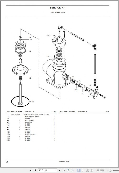 Atlas Copco Portable Compressors XATS 156 Dd Spare Parts List 2006 1