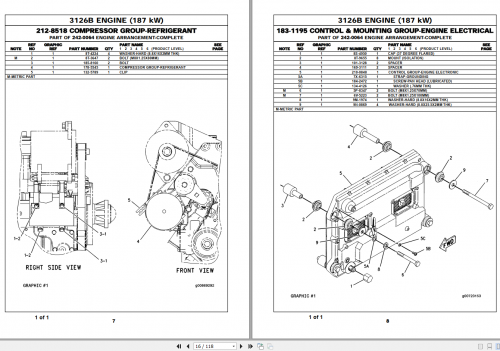 CAT 3126B ENGINE PARTS BOOK WEBP1003 2