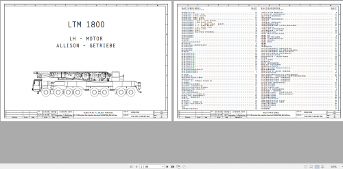 Liebherr Cranes LGD1550 LG1550 LR1550 73713 Operators Manual, Liccon Error Code & Schematic 4