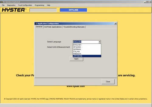 Hyster PC Service Tool v5.0 09.2022 Diagnostic Software DVD 3