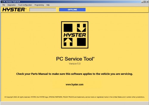 Hyster & Yale PC Service Tool v5.0 09.2022 Diagnostic Software DVD 2