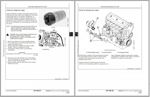 John Deere Diesel Engines PowerTech 10.5L 12.5L Base Engine Technical Manual 2