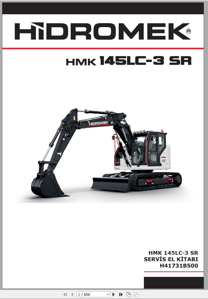 Hidromek Excavator HMK 145LC-3 SR Service Manual TR | Auto Repair ...