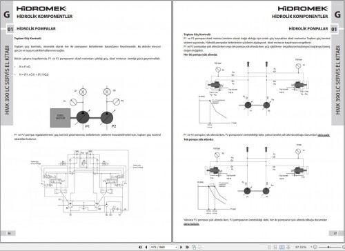 Hidromek Excavator HMK 390LC 3 Service Manual TR 1