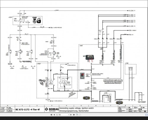 Bomag BC 672 4, BC 1172 4 Tier 4f Function.274 Schematic 2014 EN DE 1