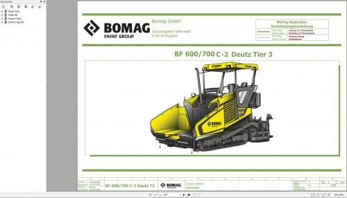 Bomag BF 600 700 C 2 DEUTZ Tier 3 Function.699 Wiring Diagram 2020 EN DE