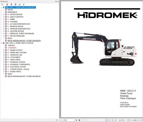 Hidromek-Excavator-HMK-140-LC-3-Spare-Parts-Catalog-B130001--Mitsubishi-Engine-EN-TR.jpg