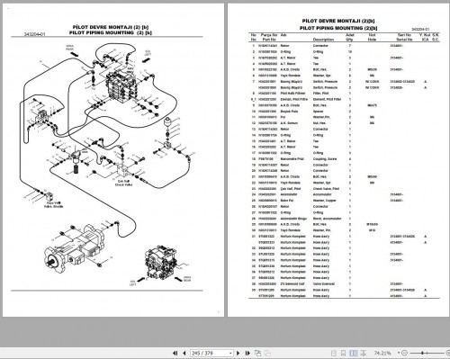 Hidromek Excavator HMK 220 LC Spare Parts Catalog 2134001 EN TR 1
