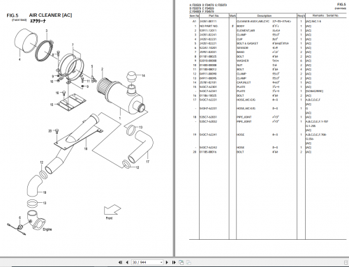 TCM Forklift Truck FG35T9 FD50T9 Parts Catalog 4