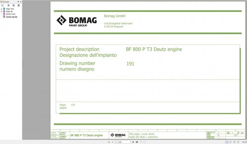 Bomag BF800P Wiring Diagram T3 Deutz Engine Function.191 2013 EN IT