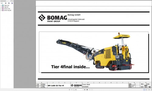 Bomag BM1x00 35 Wiring Diagram Tier 4f Function.527 2017 EN DE