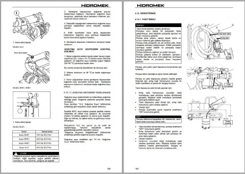 Hidromek Excavator HMK140LC 3 to HMK500LC 3R Operation and Maintenance Manual TR 1