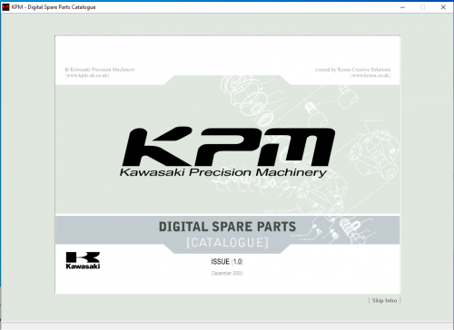 Kawasaki KPM Precision Machinery Digital SPARE PARTS CATALOGUE 2003 (1)