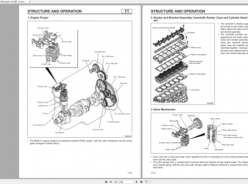 Mitsubishi Forklift Trucks 6M60 TL Diesel Engine Service Manual 99709 51100 2