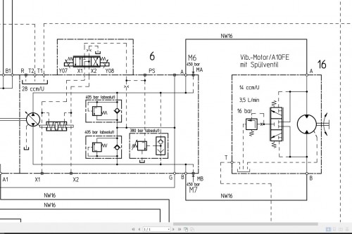 Bomag BW141AD 50 BW151AD 50 Hydraulic Schematic Drawing No A92111367 01 2012 EN DE 1