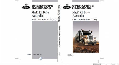 Mack Truck 2.99GB Service Manuals Operators Manual and Wiring Digrams DVD 9