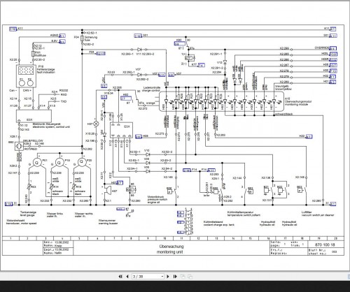 Bomag BW170, BW180 Family Circuit Diagram Drawing No 87010018 2002 EN DE 1