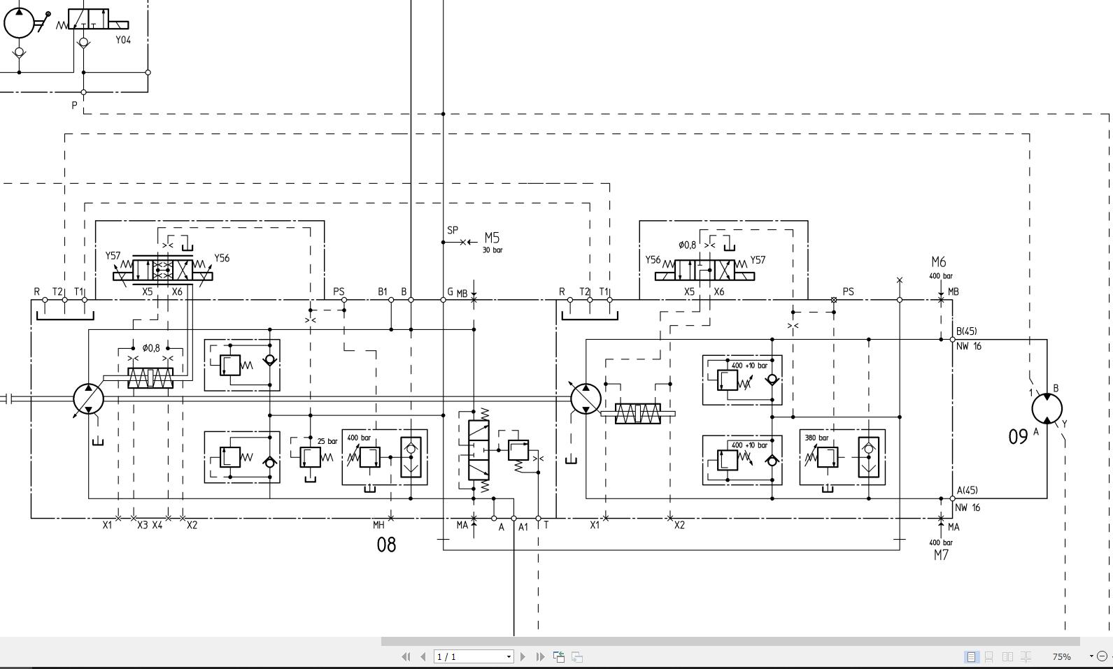 Bomag BW174 Hydraulic Schematic Drawing-No 87020302 2001 EN DE | Auto ...