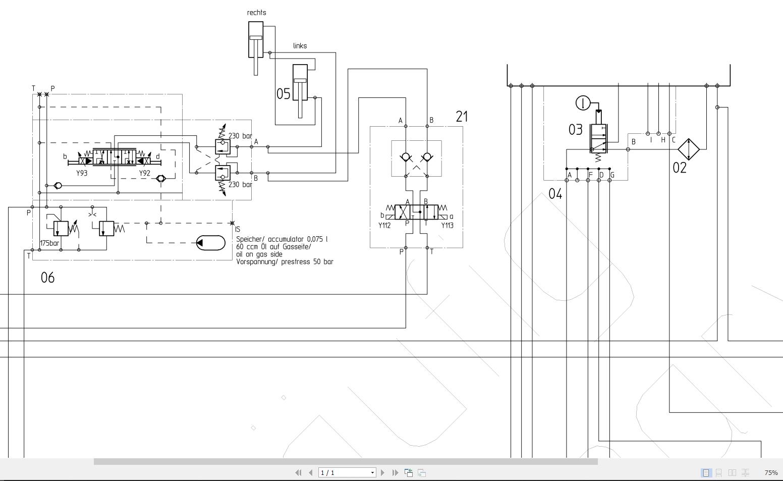 Bomag BW226 DH-4 BVC Hydraulic Schematic Drawing-No A58120208 2004 EN ...