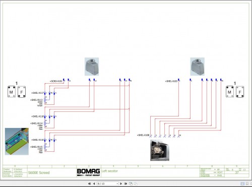 Bomag S600E Screed Wiring Diagram Function 37 2010 EN DE 1
