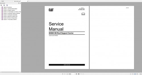 CAT Roof Support Carrier Collection Service Information PDF DVD 5