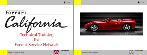 Ferrari California Technical Training for Ferrari Service Network 1