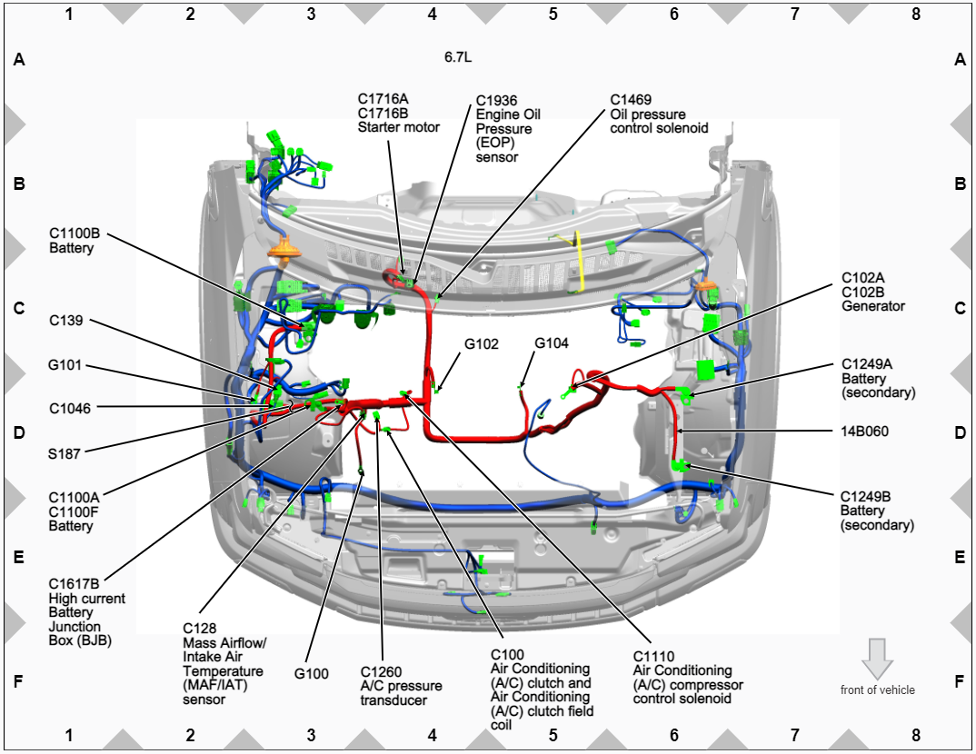 Ford F 350 2022 Electrical Wiring Diagram Connector View Pinout Auto Repair Manual Forum 5775