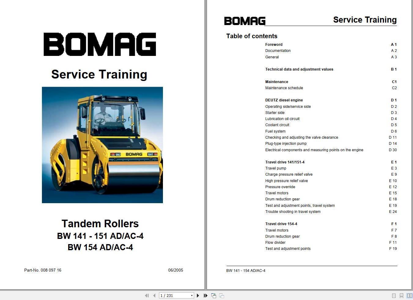 Bomag Machinery BW141AC-4 Service Training | Auto Repair Manual Forum ...