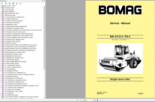 Bomag BW219PD 4 Service Manual, Service Training