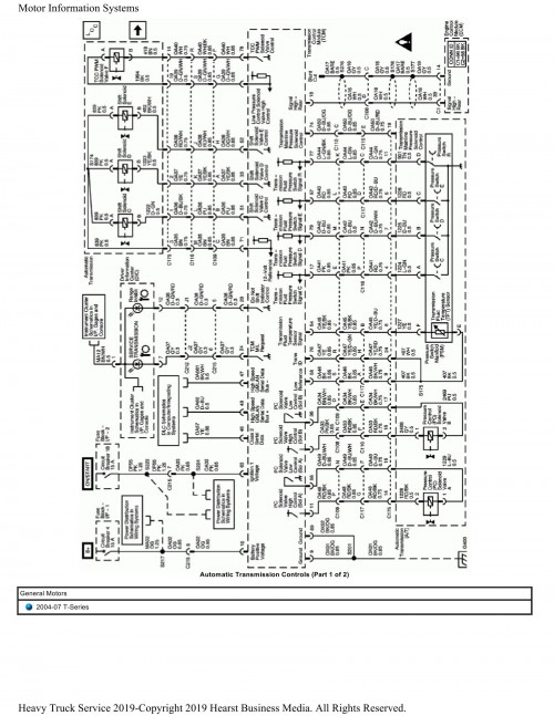 General Motors Truck T Series Wiring Diagrams 2004 2007