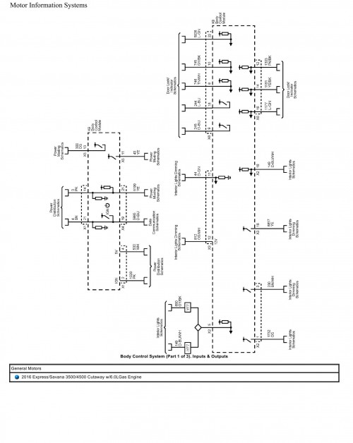 General Motors Truck Express Savana 3500 4500 Cutaway 6.0L Gas Engine Wiring Diagrams 2016