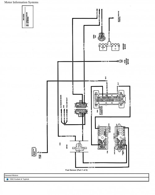 General Motors Truck Kodiak & Topkick Wiring Diagrams 1992