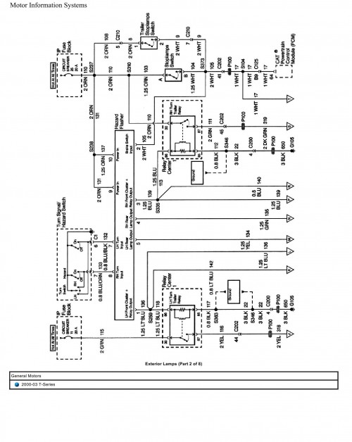 General Motors Truck T Series Wiring Diagrams 2000 2003 1