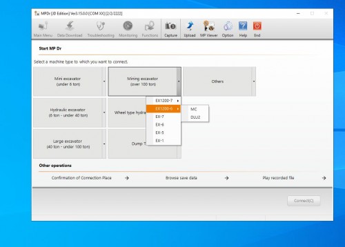 Hitachi Construction Machinery MPDr Ver 3.15.0.0 06.2021 Diagnostic Software 5